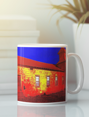 Abandoned Church Pop Art Coffee Mug