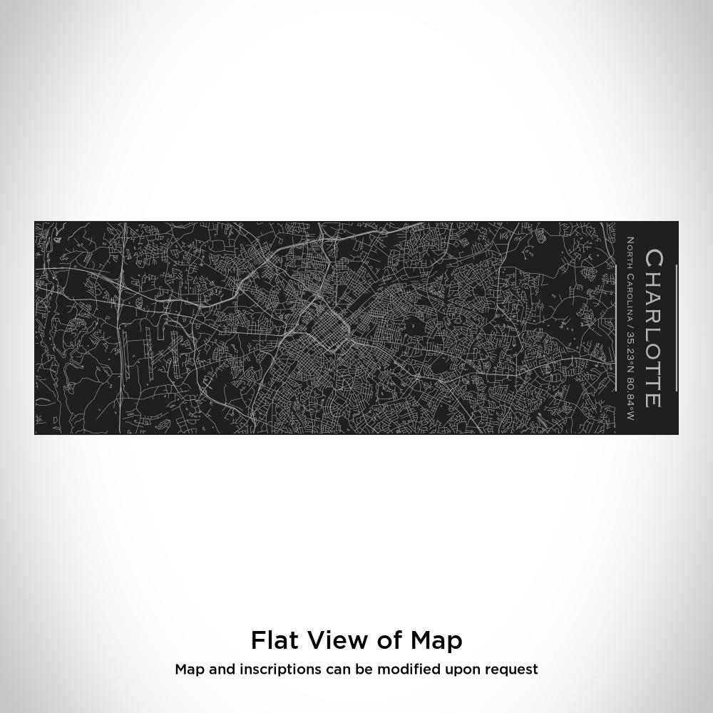 Charlotte - North Carolina Map Insulated Cup in Matte Black