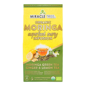 Miracle Tree's Moringa Energy Tea, Ginger Lemon