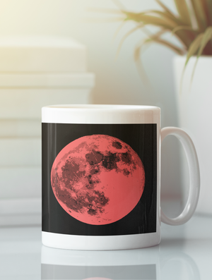 Contemporary Full Moon Pop Art Coffee Mug